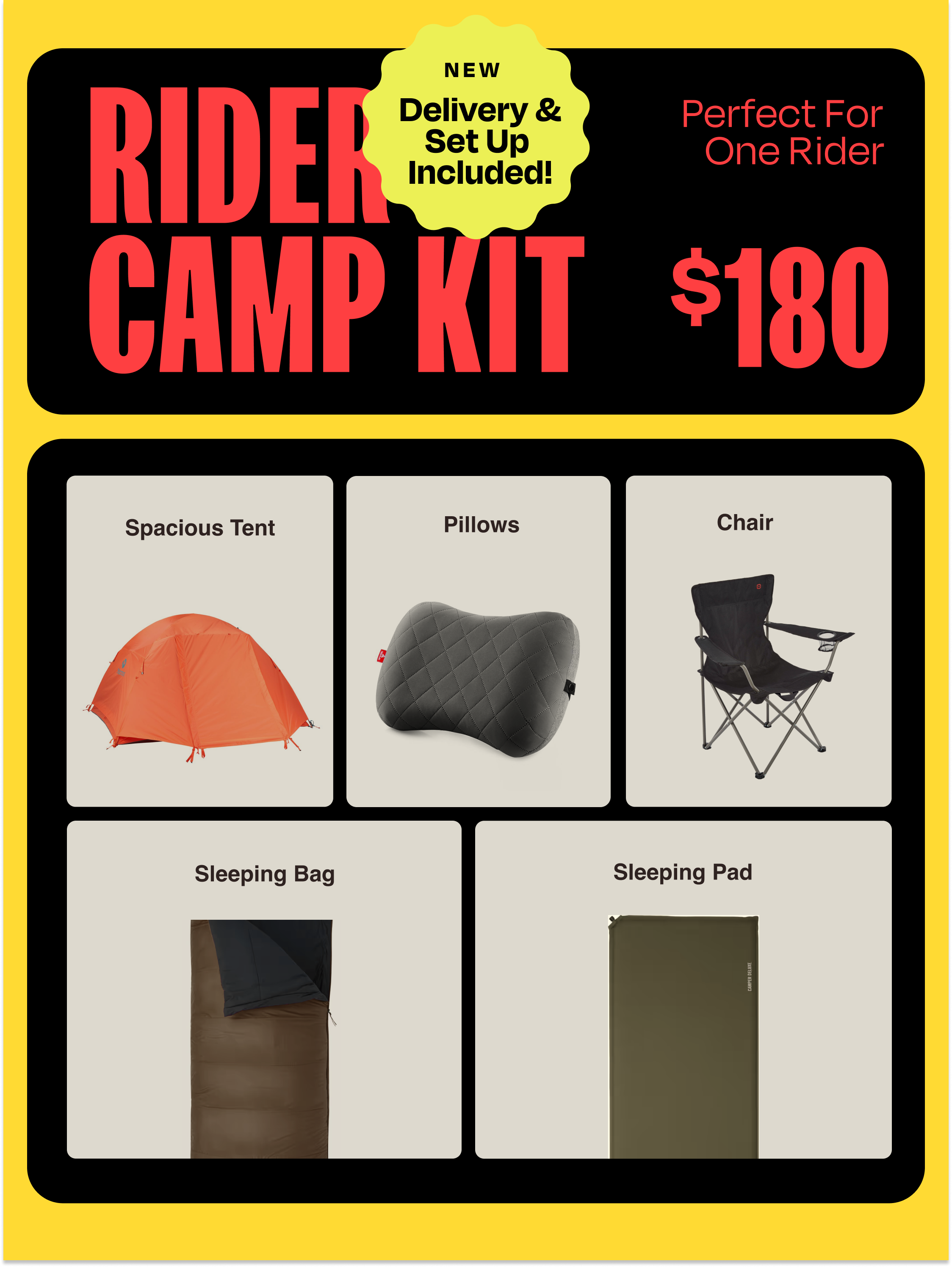 Motocraft Rider Camp Kit